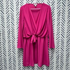 Topshop Layered Tie Front Dress - 12